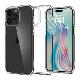   Spigen iPhone 15 Pro SPIGEN ULTRA HYBRID műanyag telefonvédő ütésállóság, légpárnás keret, ÁTLÁTSZÓ