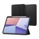 Spigen IPAD Pro 11 (2024) SPIGEN URBAN FIT tok álló FLIP, textil minta, FEKETE