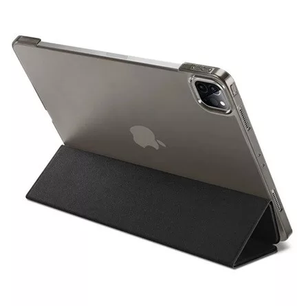 Spigen IPAD Pro 11 (2024) SPIGEN SMART FOLD tok álló, bőr hatású aktív FLIP, asztali tartó, FEKETE