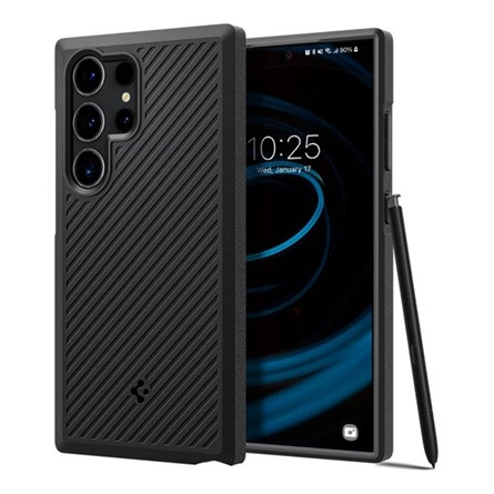 Spigen Samsung S24 Ultra 5G SPIGEN CORE ARMOR szilikon telefonvédő ütésállóság, csíkos, FEKETE