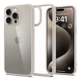   Spigen iPhone 15 Pro SPIGEN ULTRA HYBRID műanyag telefonvédő ütésállóság, légpárnás keret, TITÁN