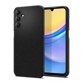   Spigen Samsung A15 5G SPIGEN LIQUID AIR szilikon telefonvédő ütésállóság, rombusz, FEKETE