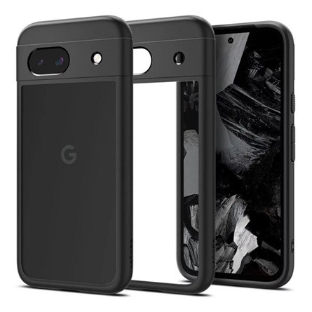 Spigen Google Pixel 8a 5G SPIGEN ULTRA HYBRID műanyag telefonvédő ütésállóság, légpárnás keret, FEKETE/ÁTLÁTSZÓ