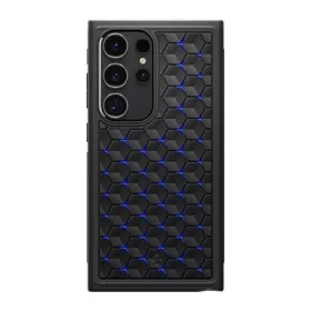   Spigen Samsung S24 Ultra 5G SPIGEN CRYO ARMOR szilikon telefonvédő ütésállóság, hatszög, FEKETE