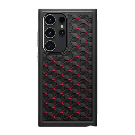 Spigen Samsung S24 Ultra 5G SPIGEN CRYO ARMOR szilikon telefonvédő ütésállóság, hatszög, PIROS