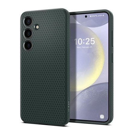 Spigen Samsung S24 Plus 5G SPIGEN LIQUID AIR szilikon telefonvédő ütésállóság, rombusz, SÖTÉTZÖLD