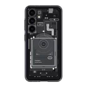   Spigen Samsung S24 5G SPIGEN ULTRA HYBRID ZERO ONE műanyag telefonvédő ütésállóság, légpárnás keret, SÖTÉTSZÜRKE