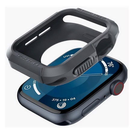 Spigen Apple Watch Series 9 45mm SPIGEN RUGGED ARMOR műanyag óra keret ütésállóság SÖTÉTSZÜRKE