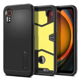   Spigen Samsung Xcover 7 5G SPIGEN TOUGH ARMOR szilikon telefonvédő ütésállóság, kitámasztó, FEKETE