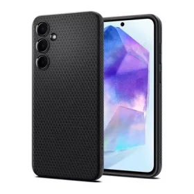   Spigen Samsung A55 5G SPIGEN LIQUID AIR szilikon telefonvédő ütésállóság, rombusz, FEKETE