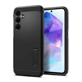   Spigen Samsung A55 5G SPIGEN TOUGH ARMOR szilikon telefonvédő ütésállóság, kitámasztó, FEKETE
