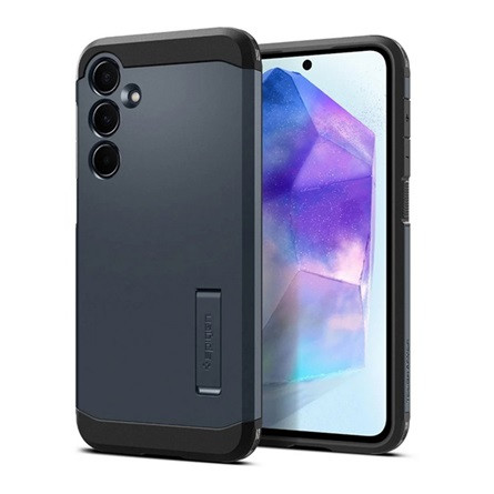 Spigen Samsung A55 5G SPIGEN TOUGH ARMOR szilikon telefonvédő ütésállóság, kitámasztó, SÖTÉTSZÜRKE