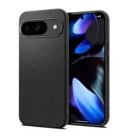   Spigen Google Pixel 9 Pro 5G SPIGEN LIQUID AIR szilikon telefonvédő ütésállóság, rombusz, FEKETE