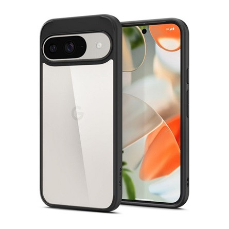 Spigen Google Pixel 9 Pro 5G SPIGEN ULTRA HYBRID műanyag telefonvédő ütésállóság, légpárnás keret, ÁTLÁTSZÓ/FEKETE