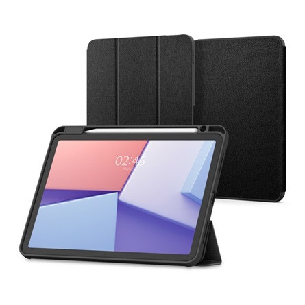 Spigen IPAD Pro 11 (2022) SPIGEN URBAN FIT tok álló FLIP, textil minta, FEKETE