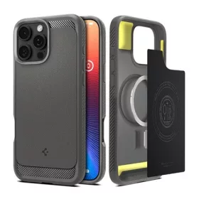   Spigen iPhone 16 Pro Max 5G SPIGEN RUGGED ARMOR szilikon telefonvédő ütésállóság, MagSafe, VILÁGOSSZÜRKE