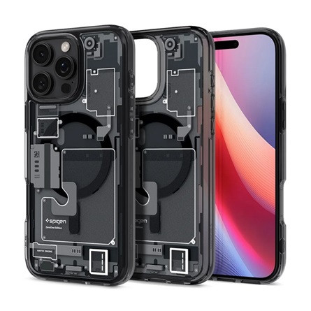 Spigen iPhone 16 Pro Max 5G SPIGEN ULTRA HYBRID ZERO ONE műanyag telefonvédő ütésállóság, MagSafe, FEKETE