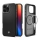 Spigen iPhone 16 Pro Max 5G SPIGEN ENZO ARAMID telefonvédő Magsafe, karbon minta, FEKETE/EZÜST