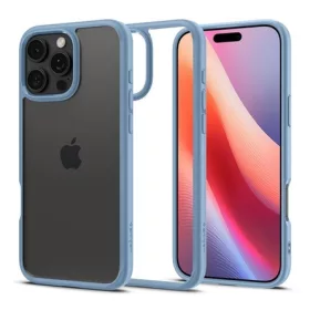   Spigen iPhone 16 Pro Max 5G SPIGEN CRYSTAL HYBRID szilikon telefonvédő ütésállóság, műanyag keret, VILÁGOSKÉK