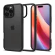 Spigen iPhone 16 Pro Max 5G SPIGEN CRYSTAL HYBRID szilikon telefonvédő ütésállóság, műanyag keret, FEKETE