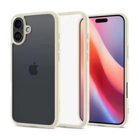   Spigen iPhone 16 Plus 5G SPIGEN ULTRA HYBRID műanyag telefonvédő ütésállóság, matt keret, BÉZS