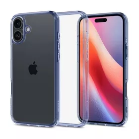   Spigen iPhone 16 Plus 5G SPIGEN ULTRA HYBRID műanyag telefonvédő ütésállóság, fényes keret, VILÁGOSKÉK