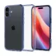 Spigen iPhone 16 Plus 5G SPIGEN ULTRA HYBRID műanyag telefonvédő ütésállóság, fényes keret, VILÁGOSKÉK