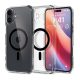 Spigen iPhone 16 Plus 5G SPIGEN ULTRA HYBRID MAG műanyag telefonvédő ütésállóság, MagSafe, FEKETE