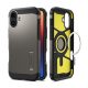 Spigen iPhone 16 Plus 5G SPIGEN TOUGH ARMOR MAG műanyag telefonvédő ütésállóság, MagSafe, SÖTÉTSZÜRKE