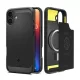 Spigen iPhone 16 Plus 5G SPIGEN RUGGED ARMOR szilikon telefonvédő ütésállóság, MagSafe, FEKETE