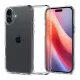 Spigen iPhone 16 Plus 5G SPIGEN CRYSTAL HYBRID szilikon telefonvédő ütésállóság, műanyag keret, ÁTLÁTSZÓ