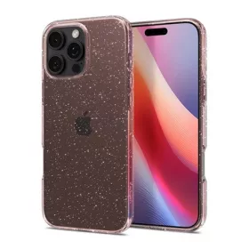   Spigen iPhone 16 Pro 5G SPIGEN LIQUID CRYSTAL GLITTER szilikon telefonvédő ütésállóság, csillámporos, RÓZSASZÍN