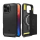 Spigen iPhone 16 Pro 5G SPIGEN RUGGED ARMOR szilikon telefonvédő ütésállóság, MagSafe, FEKETE