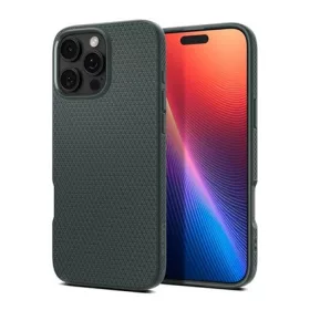   Spigen iPhone 16 Pro 5G SPIGEN LIQUID AIR szilikon telefonvédő ütésállóság, rombusz, SÖTÉTZÖLD