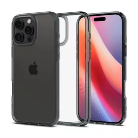   Spigen iPhone 16 Pro 5G SPIGEN ULTRA HYBRID műanyag telefonvédő ütésállóság, fényes keret, VILÁGOSSZÜRKE