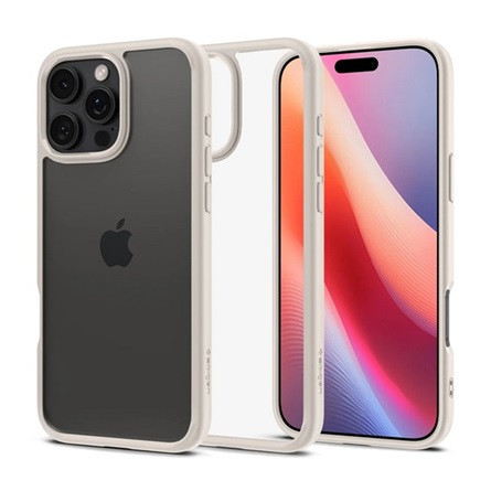 Spigen iPhone 16 Pro 5G SPIGEN ULTRA HYBRID műanyag telefonvédő ütésállóság, légpárnás keret, TITÁN