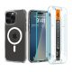 Spigen iPhone 16 Pro Max SPIGEN ULTRA HYBRID MAG műanyag telefonvédő ütésállóság, MagSafe + képernyővédő üveg, FEHÉR