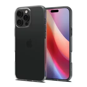   Spigen iPhone 16 Pro 5G SPIGEN CRYSTAL FLEX szilikon telefonvédő ütésállóság, légpárnás sarok, SÖTÉTSZÜRKE