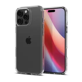   Spigen iPhone 16 Pro 5G SPIGEN CRYSTAL HYBRID szilikon telefonvédő ütésállóság, műanyag keret, ÁTLÁTSZÓ