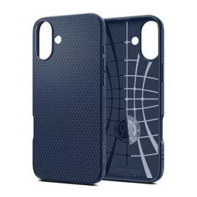   Spigen iPhone 16 5G SPIGEN LIQUID AIR szilikon telefonvédő ütésállóság, rombusz, SÖTÉTKÉK