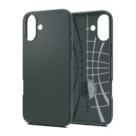   Spigen iPhone 16 5G SPIGEN LIQUID AIR szilikon telefonvédő ütésállóság, rombusz, SÖTÉTZÖLD