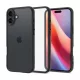 Spigen iPhone 16 5G SPIGEN ULTRA HYBRID műanyag telefonvédő ütésállóság, légpárnás keret, ÁTLÁTSZÓ/FEKETE