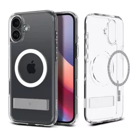   Spigen iPhone 16 5G SPIGEN ULTRA HYBRID S műanyag telefonvédő ütésállóság, MagSafe, ÁTLÁTSZÓ