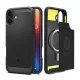 Spigen iPhone 16 5G SPIGEN RUGGED ARMOR szilikon telefonvédő ütésállóság, MagSafe, FEKETE