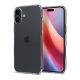 Spigen iPhone 16 5G SPIGEN CRYSTAL FLEX szilikon telefonvédő ütésállóság, légpárnás sarok, ÁTLÁTSZÓ
