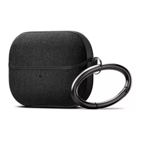   SPIGEN URBAN FIT szilikon tok karabíner, textil bevonat, FEKETE Samsung Galaxy Buds 3/3 Pro
