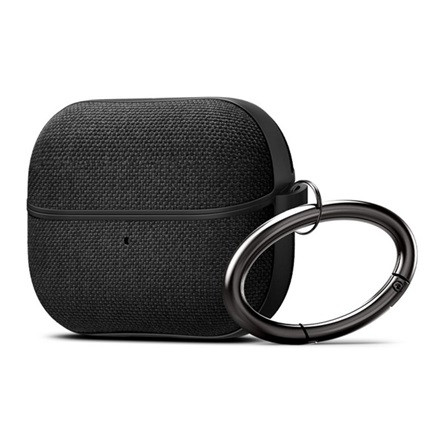 SPIGEN URBAN FIT szilikon tok karabíner, textil bevonat, FEKETE Samsung Galaxy Buds 3/3 Pro