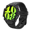 Spigen Samsung Watch 7 eSIM 40mm SPIGEN RUGGED ARMOR PRO pótszíj egyedi méret, ütésállóság + szilikon keret, FEKETE