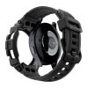 Spigen Samsung Watch 7 eSIM 40mm SPIGEN RUGGED ARMOR PRO pótszíj egyedi méret, ütésállóság + szilikon keret, FEKETE