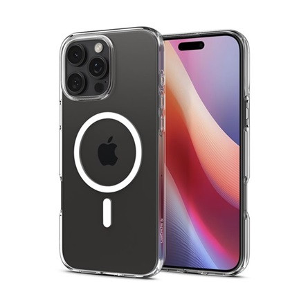 Spigen iPhone 16 Pro SPIGEN CRYSTAL FLEX MAGSAFE szilikon telefonvédő ütésállóság, MagSafe, ÁTLÁTSZÓ